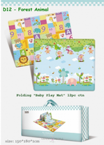 Load image into Gallery viewer, Kids Folding Play Mat- Forest Animal Design
