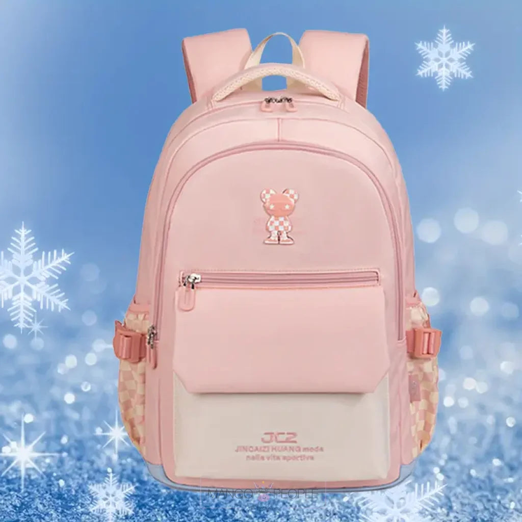 Premium Quality Backpack For School And College Students Pink Backpack