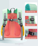 Load image into Gallery viewer, Premium Quality Tri Color Backpack For School Students Kids
