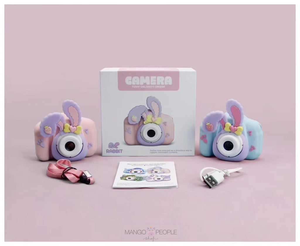 Kids Rabbit And Unicorn Design Cartoon Digital Camera