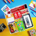 Load image into Gallery viewer, Raksha Bandhan Special 90s NOSTALGIA Gift Hamper Box FOOD Cutistic Gifts 
