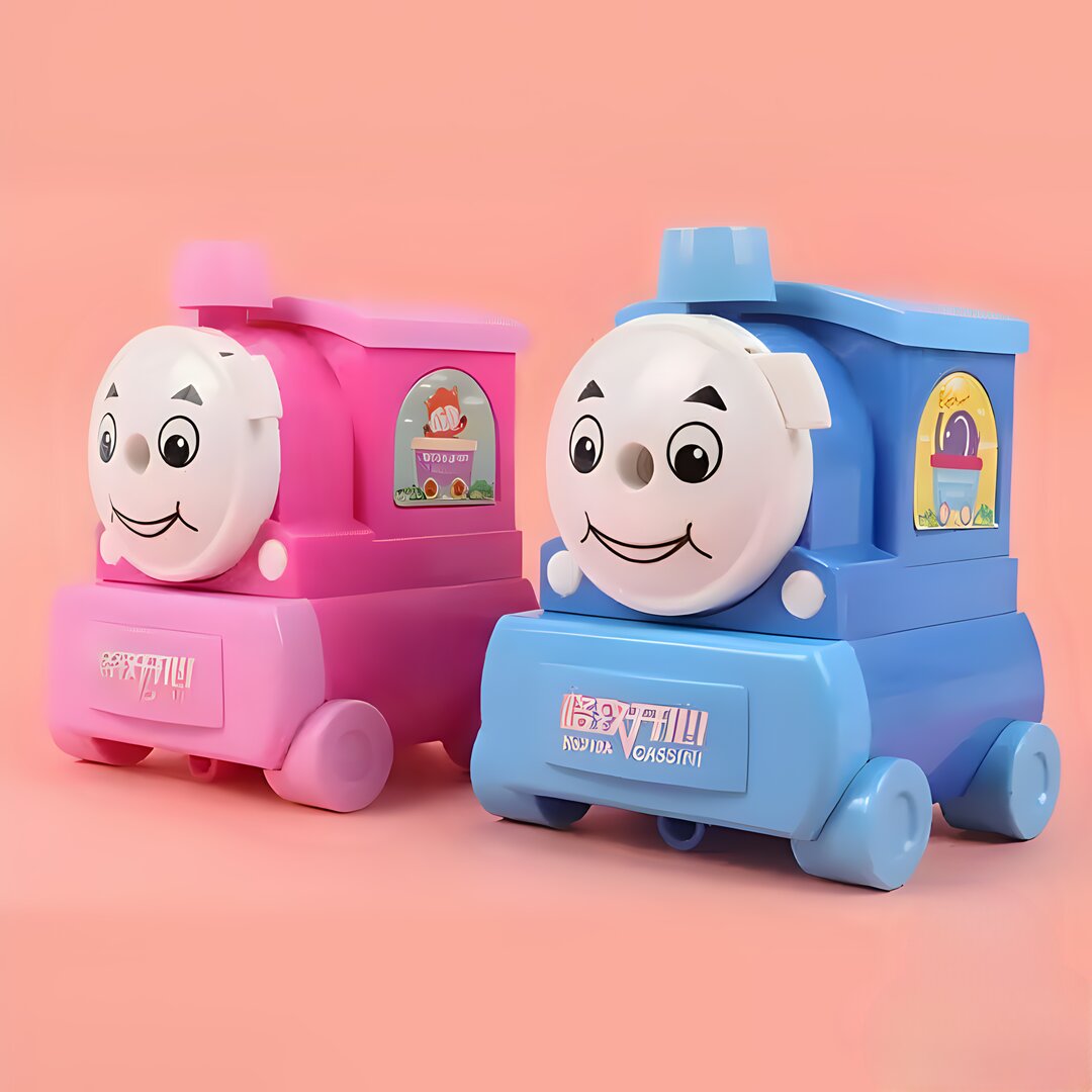 Train-Shaped Manual Handheld Pencil Sharpener