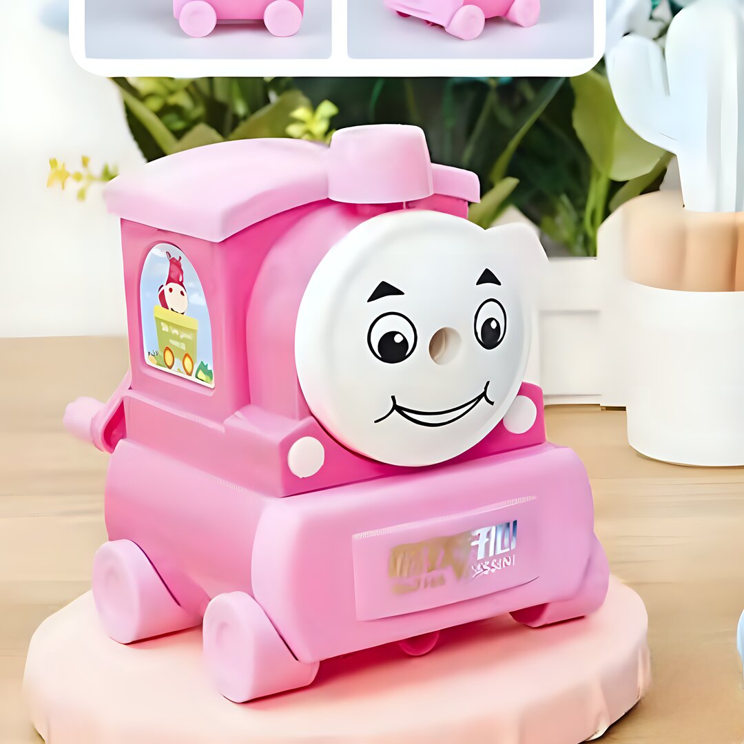 Train-Shaped Manual Handheld Pencil Sharpener