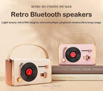 Load image into Gallery viewer, Retro Wireless Bluetooth Speaker With Classy Vinyl Record Player Style Wireless Bluetooth Speaker
