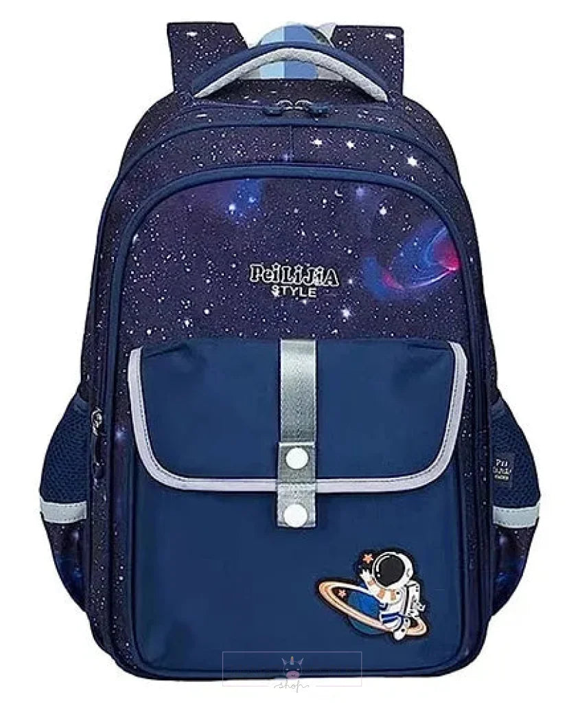 Space Themed School Bag - Height 42 Cm Theme Printed Backpack