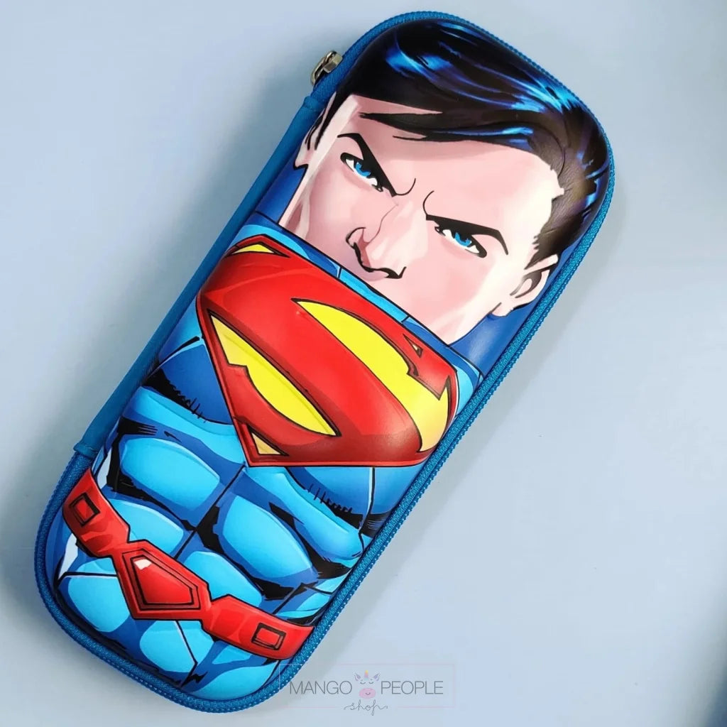 Superhero Cartoon Capacity Pencil Hard Cases