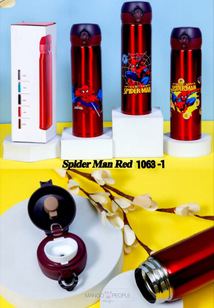 Superhero Theme Stainless Steel Vacuum Sipper Flask Bottle Water Bottles Flasks Sipper Water Bottle