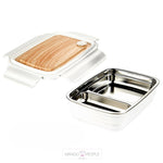 Load image into Gallery viewer, Wooden Style Stainless Steel Lunch Box - 800Ml
